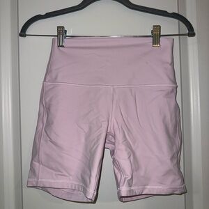 Lululemon Women's Pink High-Waisted Shorts